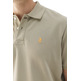 HOMBRE POLO LAVADO BORDADO A CONTRAST VERDE