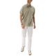 HOMBRE POLO LAVADO BORDADO A CONTRAST VERDE