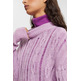 JERSEY DE PUNTO TRENZADO ABIERTO CON LANA MUJER ESPRIT