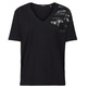 CAMISETA CON CUELLO PICO Y LENTEJUELAS MUJER ESPRIT