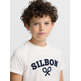 NIÑO CAMISETA KIDS RAQUETA MEDIA BL BLANCO