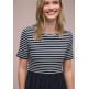 MUJER MAT MIX DRESS_STRIPED 27502