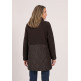 MUJER MAT MIX TEDDY COAT W. QUILTING 17111