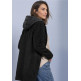 MUJER REVERS COAT W. HOODY INSERT 10001