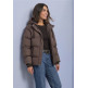 MUJER SHORT PADDED JKT W. AOP AND GL 37111