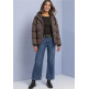 MUJER SHORT PADDED JKT W. AOP AND GL 37111