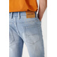 VAQUERO HOMBRE SALSA JEANS SHORT S-ACTIV MEDIUM BLUE WASH