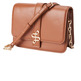 BOLSO CRUZADO EFECTO PIEL CON LOGOTIPO METÁLICO
