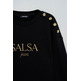 SUDADERA MUJER SALSA JEANS CON LOGO
