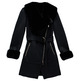 ABRIGO MUJER SALSA JEANS LONG SHEARLING COAT