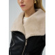 ABRIGO MUJER  SALSA JEANS PU JACKET WITH FAUX FUR COLLAR