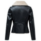 ABRIGO MUJER  SALSA JEANS PU JACKET WITH FAUX FUR COLLAR