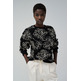 SUDADERA MUJER SALSA JEANS CON ESTAMPADO FLORAL TEXTURIZADO