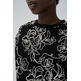 SUDADERA MUJER SALSA JEANS CON ESTAMPADO FLORAL TEXTURIZADO