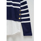 SUDADERA MUJER SALSA JEANS COMBINADA CON CAMISA
