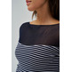JERSEY A RAYAS MUJER SALSA JEANS CON TRANSPARENCIA