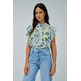 BLUSA ESTAMPADA MUJER SALSA JEANS CON DETALLE DE VOLANTES
