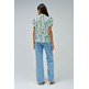 BLUSA ESTAMPADA MUJER SALSA JEANS CON DETALLE DE VOLANTES
