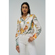 CAMISA SATINADA MUJER SALSA JEANS CON ESTAMPADO