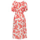 VESTIDO MUJER SALSA JEANS OFF-SHOULDER TWO-TONE PRINT DR