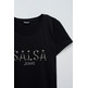 CAMISETA MUJER SALSA JEANS T-SHIRT WITH GLITTER BRANDING