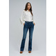 VAQUERO MUJER  SALSA JEANS DESTINY BOOTCUT W/ BELT & FREN