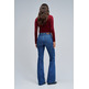 VAQUERO MUJER  SALSA JEANS FAITH FLARE W/ BELT