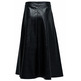FALDA MUJER SALSA JEANS FAUX LEATHER MIDI SKIRT WITH B