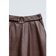 FALDA MUJER SALSA JEANS FAUX LEATHER MIDI SKIRT WITH B