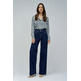 VAQUERO MUJER  SALSA JEANS FAITH WIDE DARK BLUE