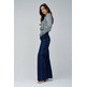 VAQUERO MUJER  SALSA JEANS FAITH WIDE DARK BLUE