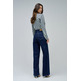 VAQUERO MUJER  SALSA JEANS FAITH WIDE DARK BLUE