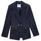 ABRIGO MUJER  SALSA JEANS BLAZER DARK WASH W/ DETAIL