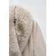 ABRIGO MUJER SALSA JEANS LONG WOOL COAT W/ FAUX FUR AND