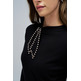 JERSEY MUJER  SALSA JEANS SWEATER WITH BOW NECK DETAIL