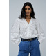 CAMISA MUJER SALSA JEANS FLORAL PRINT JACQUARD SHIRT