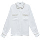 CAMISA MUJER  SALSA JEANS SHIRT WITH TWEED DETAIL