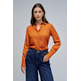 CAMISA MUJER  SALSA JEANS BASIC SHIRT W/ GOLD BUTTONS