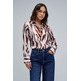 CAMISA MUJER  SALSA JEANS BASIC SHIRT W/ GOLD BUTTONS