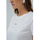 CAMISETA MUJER  SALSA JEANS T-SHIRT W/ FLOWER BEADS AND SE