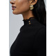 CAMISETA MUJER  SALSA JEANS TURTLENECK LONGSLEEVE W/ FRILL