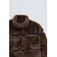 ABRIGO MUJER SALSA JEANS FAUX FUR COAT WITH PU SECTIONS