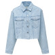 ABRIGO MUJER  SALSA JEANS DENIM OVERSHIRT W/ JAQUARD