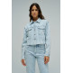 ABRIGO MUJER  SALSA JEANS DENIM OVERSHIRT W/ JAQUARD
