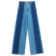 VAQUERO MUJER  SALSA JEANS JEANS FAITH WIDE W/ DENIM MIX