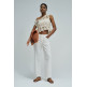 PANTALÓN CON LINO MUJER SALSA JEANS FIT STRAIGHT