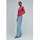 CAMISETA ASIMÉTRICA MUJER SALSA JEANS CON APLICACIÓN DORADA