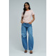 CAMISETA DE RAYAS MUJER SALSA JEANS CON BRANDING