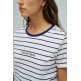 CAMISETA DE RAYAS MUJER SALSA JEANS CON BRANDING