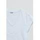 CAMISETA MUJER  SALSA JEANS 3D FLOWER EMBROIDERY T-SHIRT